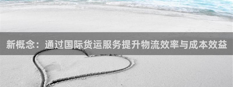 k豆钱包卖豆：新概念：通过国际货运服务提升物流效率与成本