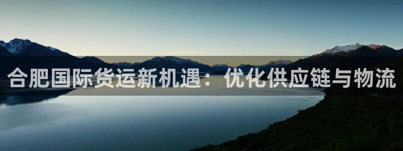 k豆钱包苹果下载：合肥国际货运新机遇：优化供应链与物流